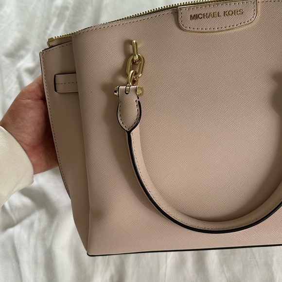 NEW Michael Kors Satchel Medium Blush Pink - Picture 5 of 10
